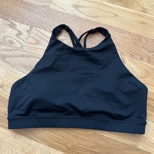 LuluLemon black sports bra. Size 12